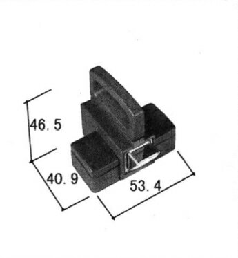 三協アルミ補修用部品 装飾窓 トップラッチ：トップラッチ(上かまち)