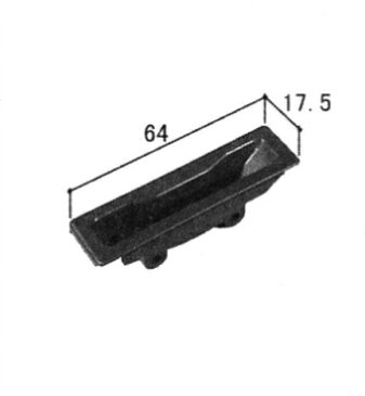 三協アルミ補修用部品 装飾窓 羽根・ハンドル受け：ハンドル受け(下枠)[WB2906]【三協】【開き窓】【すべり出し窓】【辷り出し窓】【滑りだし窓】【たてすべり出し窓】