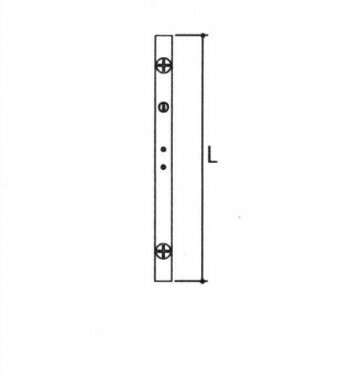 Other - 三協アルミ補修用部品 装飾窓 連動締り・連動棒：連動棒(戸先かまち) L=1332mm [TS-2311-60]【三協】【外開き窓】【すべり出し窓】【ラッチ】【鎌錠】