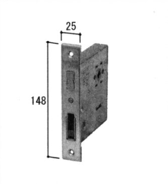 三協アルミ補修用部品 玄関ドア ガードロック受け・ガードロック錠：ガードロック錠(たてかまち)[WD3441]【三協玄関ドア】【セカンドロック】【補助ロック】
