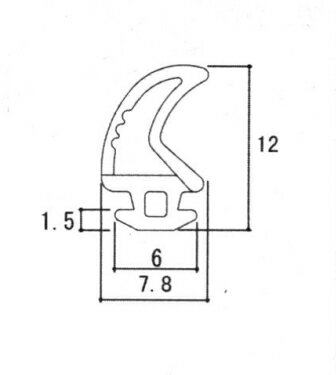三協部品 玄関ドア 気密材:気密材(枠)10m[WD1991] DX2ドア FX2ドア KXドア サンキーガル サンバラード..