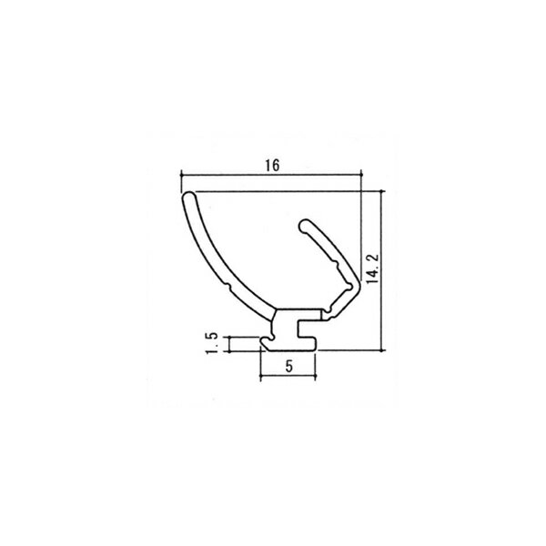 三協アルミ補修用部品 玄関ドア 気密材：気密材(たて枠・召合せかまち)[WD5797]【三協】【玄関扉】【AT材】【戸当り材】【ゴム材】【衝..