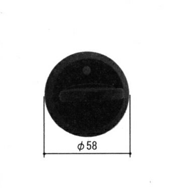 三協アルミ補修用部品 玄関ドア キャップ・くつずり・サムターン：サムターン(たてかまち)[WD5117]【三協】【玄関扉】【内鍵】【室内側錠】【内部錠】【サムターン錠】【沓摺り】