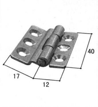 三協アルミ補修用部品 玄関ドア 丁番・吊り車：丁番(たてかまち) 採風部、丁番本体 [WD1915-01]【三協】【玄関扉】【蝶番】【吊り部品】