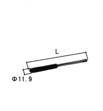 Rakuten - 三協アルミ補修用部品 玄関ドア ロッド棒：ロッド棒(たてかまち)L＝166.5mm DH2000上用、両開き子ドア用以外[WD3149-01]【三協玄関ドア】【フランス落とし】