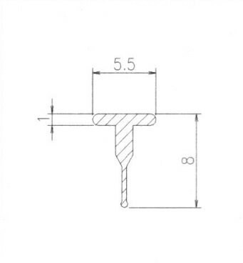 三協アルミ補修用部品 玄関引戸 気密材：気密材[3K0693]【三協】【玄関引き戸】【AT材】【戸当り材】【..