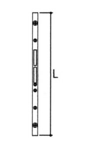 三協アルミ補修用部品 勝手口 連動締り 連動棒：連動棒(かまち)L 1833mm TS-2049 【三協ドア】【フロント】【ノルディN】【アルペンPL】【サンシャダン】
