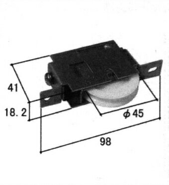 旧立山アルミ補修用部品 引違い窓 戸車:戸車(下かまち)[1H0501] 三協アルミ 旧立山アルミ 三協立山アル..