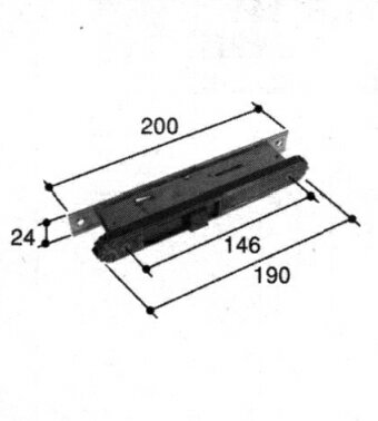 旧立山アルミ補修用部品 玄関引戸 引き違い戸錠：引き違い戸錠(召合かまち)[PKH2120-A]【立山】【玄関引き戸錠】【玄関】【引戸錠】【鍵】【カギ】【外鍵】【内鍵】【シリンダー錠】