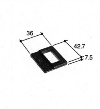 旧立山アルミ補修用部品 装飾窓 サブロック：サブロック(下枠)[PKK1072] 【立山】【セカンドロック】【2重ロック】【ロック受け】【縦すべり出し窓】【片引窓】