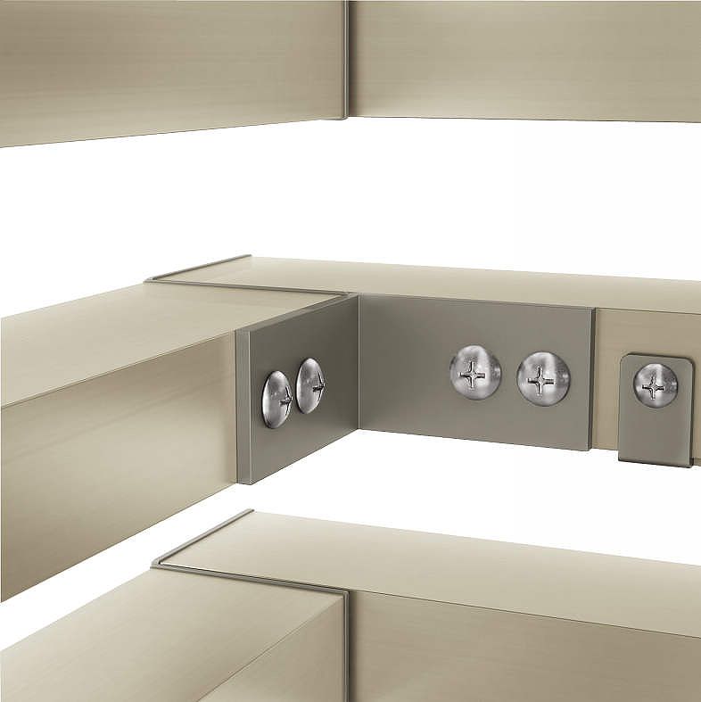 YKKAPオプション ガーデンエクステリア フェンス ルシアススクリーンフェンス：格子固定金具　S01・02型用　2個入[幅900mm]