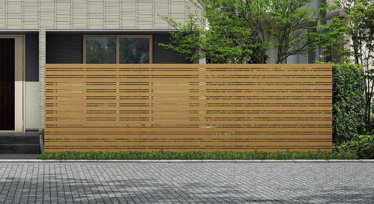 Fences - YKKAPガーデンエクステリア フェンス ルシアススクリーンフェンス セット品 S05型[単体セット]：T160[幅2000mm×高1600mm]【YKK】【YKKフェンス】【アルミフェンス】【境界フェンス】【仕切り】【柵】【防犯】【目隠し】【庭廻り】