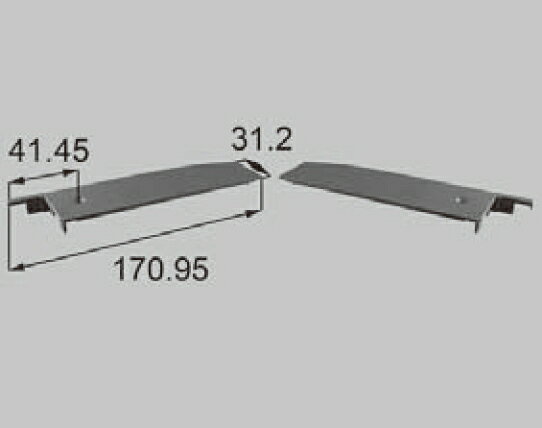 LIXIL補修用部品 新日軽ブランド部品 ドア・引戸・内装材 キャップ・カバー・シール類 キャップ：本体・戸先吊元側下端キャップセット[S8C1623]【ドア】【引き戸】【小口カバー】【小口キャップ】【樹脂カバー】【樹脂キャップ】【端部キャップ】【結露受け】