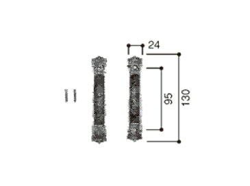 LIXIL補修用部品 新日軽ブランド部品 ドア・引戸・内装材 引手 引手：引手[C8NKH14]【引き手】【把手】【取手】【新日軽玄関引戸】【店舗引戸】【浴室折戸】【網戸】