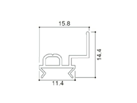 LIXIL補修用部品 新日軽ブランド部品 ドア・引戸・内装材 戸当り・タイト材・ビート 戸当り：網戸戸当..