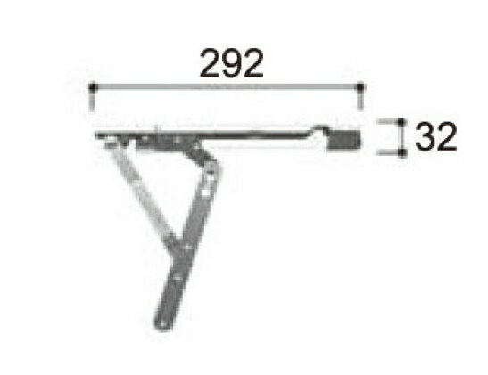 LIXIL補修用部品 新日軽ブランド部品 装飾窓 すべり出し窓：すべり出しステー(ロック付)[A8AR1020]【新日軽】【アルミサッシ】【辷り出し窓】【滑り出し窓】【アルプラクラス】【アリッツ】