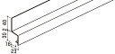 YKK ap アルミ 外壁 アルカベール 汎用部材 軒下・タテ張り用横連結部:連結水切 4000ミリ 8本入り 【地震 耐震 サビない雨 風 】
