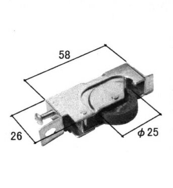 三協アルミ 網戸用戸車 3K0694 下かまち用 網戸 戸車 交換部品 修理 補修 ガタつき改善 引き違い窓 網..