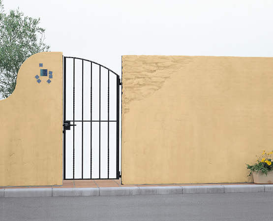 YKKAPガーデンエクステリア 門扉 トラディシオン 6型 片開き[門柱セット]：[幅800mm×高2000mm]