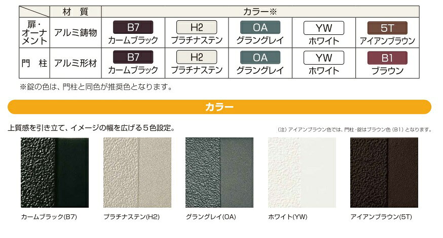YKKAPガーデンエクステリア 門扉 トラディシオン 2型 片開き[門柱セット]：[幅400m...