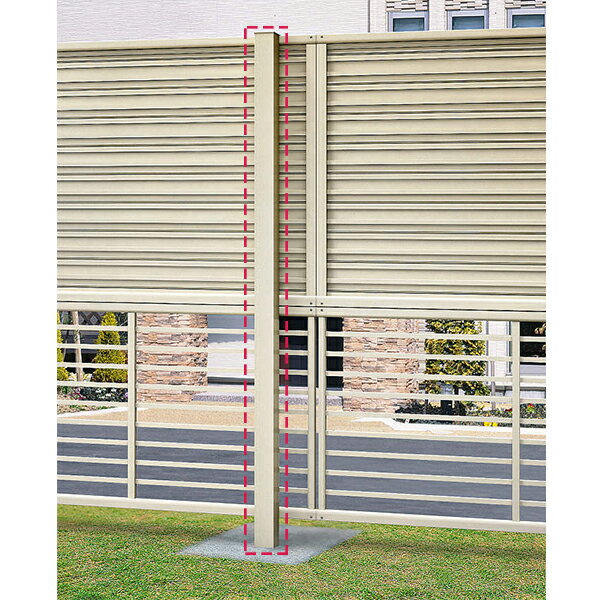 多段支柱(自由柱用) ルシアスH01～04型、H07～09型用 自立建て用：2段支柱 34m／秒相当仕様 控え柱なし アルミ色[高1335mm]