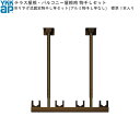 テラス屋根・バルコニー屋根用セット 固定 吊り下げ式物干しセット(アルミ物干し竿なし) 標準 1本入