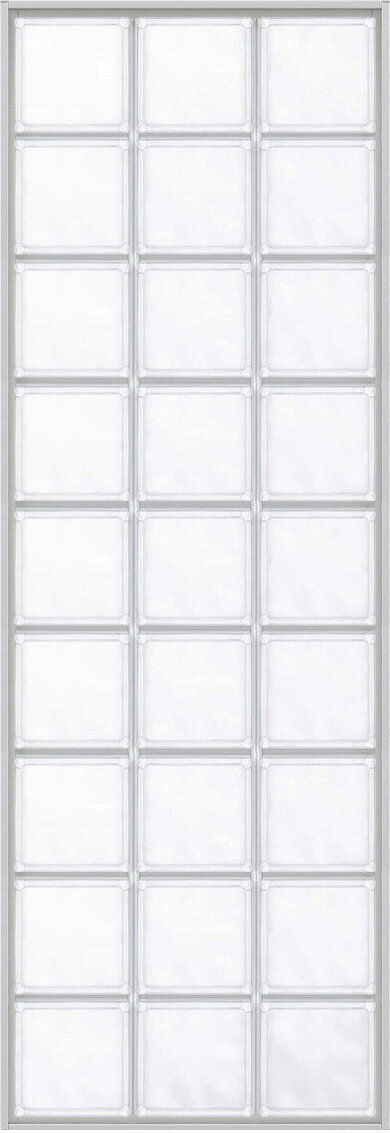 YKKAPアルミインテリア スクリーンパーティション[採光ユニット] アクリルブロックFIX(アルミ枠) 呼称..