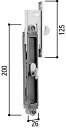 戸先 内外締り錠(HH-J-0404)【玄関引戸】【玄関引き戸】【玄関】【引戸】【引き戸】【鍵】【鎌錠】【交換】【取替え】【引手錠】【戸先錠】