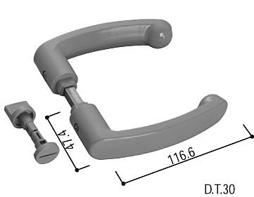 レバーハンドル(HH-K-38984)【YKK】【サニセーフ】【YKKサニセーフ】【浴室ドア】【DX】【BD】【錠】【鍵】【ハンド…