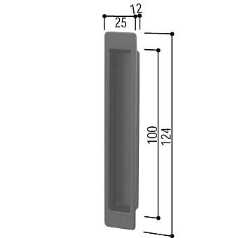 YKK AP エピソード70 引違い窓用 引手 HH-K-39145 サッシハンドル 窓用取手 交換用金具 純正補修部品 ..