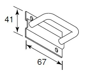 収納受け金具(HH3K-19558)【YKK】【カーポート】【アルミカーポート】【ACS-R】【NEWレイナポート】【YKKカーポート】