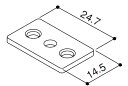 裏板(HHK1-0596H)【YKK】【伸縮ゲート】