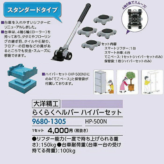 リフォーム用品 道具・工具 大工・作業工具 リフター：大洋精工 らくらくヘルパー ハイパーセット