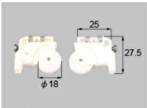 LIXIL補修用部品 窓 サッシ用部品 戸車 網戸：戸車(マド テラス ランマ) FNMS014 【リクシル】【TOSTEM】【トステム】【アミ戸】【アミド】【外れ止め】【戸車】