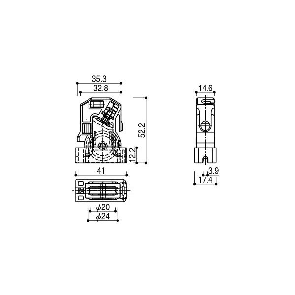 YKK AP 交換部品 戸車(HH-K-39717)　YKK　浴室引戸　YKK浴室引戸　サニセーフ　YKKサニセーフ　浴室引き戸　BH　2BH…