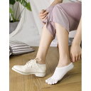 YUUWA 5足セット 五本指ソックス レディース 脱げない 5本指 フットカバー 浅履き ステルス パンプスソックス 蒸れない 綿 抗菌防臭 靴下 春夏 5色 5足セット