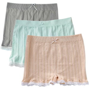 ボクサーショーツ レディースショーツ シームレスショーツ レースパンツ 綿混 通気性無縫製 快適フイット 吸汗速乾 かわいい 薄型 6色 バレンタインギフト 送料無料