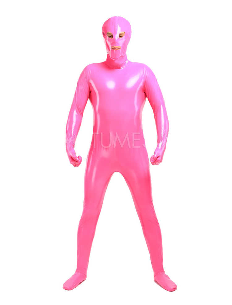 全身タイツおもしろい 服 ピンク 人気者 なりきり 大人用 zentaiアイテム(着脱簡単)フロントジッパー 忘年会 クリスマス会 大人用 メンズ レディース ...