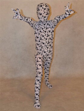 子供用全身タイツ ホワイト おもしろい 服人気者 なりきり zentaiアイテム(着脱簡単)フロントジッパー 忘年会 クリスマス会 パーティー パーティーグッズ ハロウィン