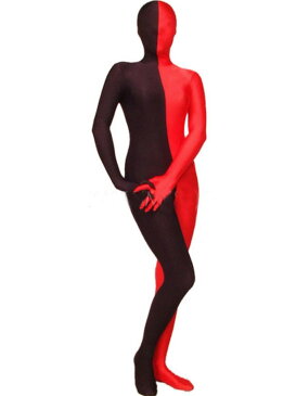 アシンメトリー ゼンタイ錯覚ダンス全身タイツおもしろい 服 マルチカラー 人気者 なりきり 大人用 zentaiアイテム(着脱簡単)フロントジッパー 忘年会 クリスマス会 大人用 メンズ レディース パーティー パーティーグッズ ハロウィン