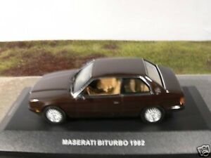 ホビー　模型車　車　レーシングカー ネットワークマセラティマセラティブラウン143 ixo maserati biturbo 1982 marron