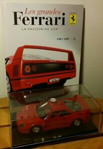 【送料無料】ホビー　模型車　車　レーシングカー フェラーリコレクションブックnumero 6 les grandes ferrari 124e collection f40 1987 livre