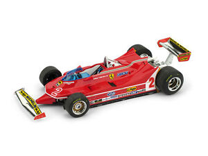 【送料無料】ホビー　模型車　車　レーシングカー フェラーリヴィルヌーブ＃ブラジルグランプリモデルferrari 312 t5 g villeneuve 1980 2 brazil gp 143 model r575 brumm