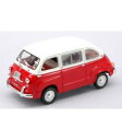 【送料無料】ホビー　模型車　車　レーシングカー フィアットfiat 600 multipla rougeblanc 143