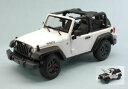 【送料無料】ホビー 模型車 車 レーシングカー ジープラングラートップホワイトオープンモデルjeep wrangler open top 2014 white 118 model maisto