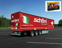 【送料無料】ホビー 模型車 車 レーシングカー トレーラプラスチックキットモデルcurtainside trailer schoenich plastic kit 124 model 3918 italeri
