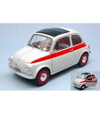 ホビー　模型車　車　レーシングカー フィアットスポーツホワイトレッドfiat 500 l sport 1960 whitered 118