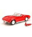 【送料無料】ホビー　模型車　車　レーシングカー シボレーコルベットレッドchevrolet corvette 1967 red 124