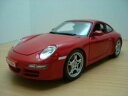 【送料無料】ホビー　模型車　車　レーシングカー ポルシェカレラporsche 911 997 carrera s rouge 118