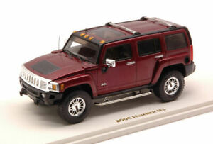 【送料無料】ホビー　模型車　車　レーシングカー ハンマーソノマレッドメタリックモデルラグジュアリーhummer h3 2006 sonoma red metallic 143 model 10132 luxury